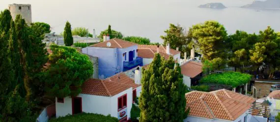 Huse i Chora på Alonissos