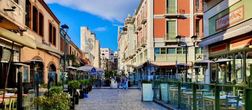Ladadika-kvarteret i Thessaloniki
